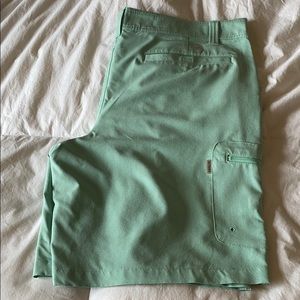 Men’s Magellan sea foam green shorts.